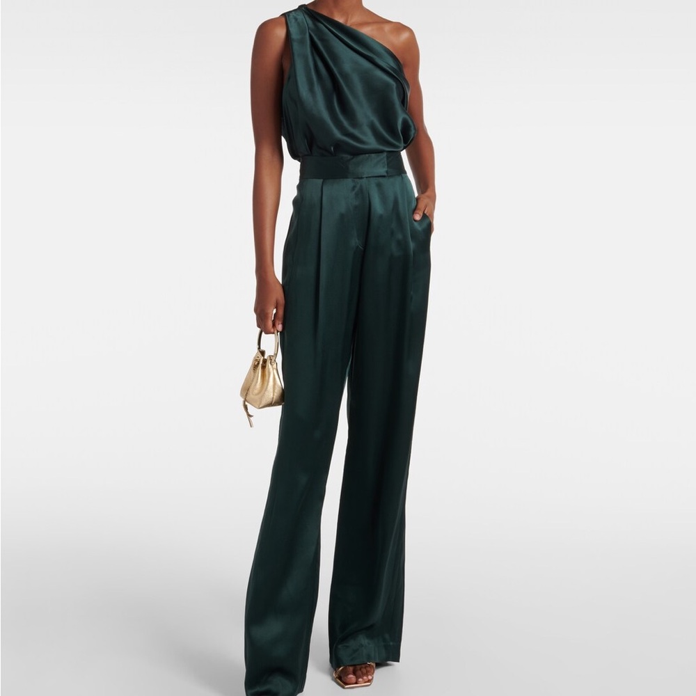 The Sei Green Silk Matching Set